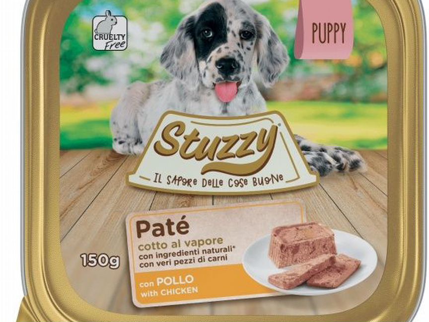 Корм для щенков stuzzy pate puppy паштет с курецей