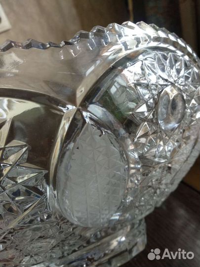 Блюдо ваза хрусталь СССР