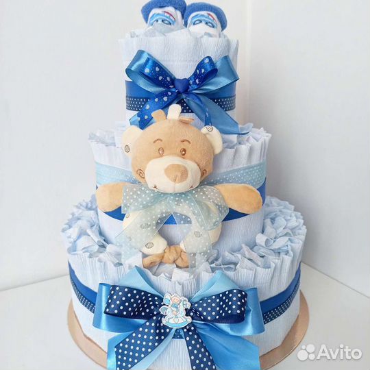 Торт из подгузников, памперсов