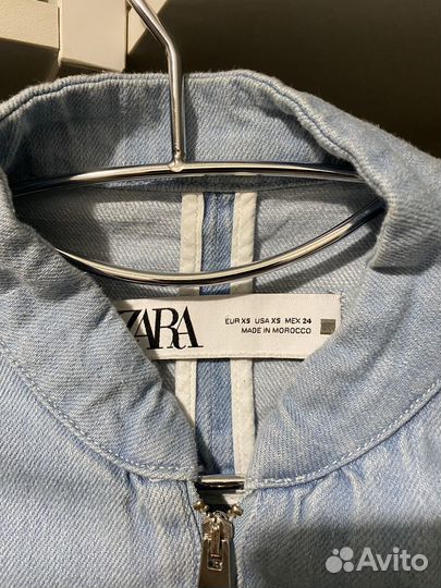 Ветровка женская джинсовая zara