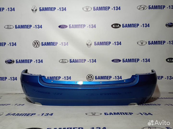 Бампер задний LADA kalina 1 седан синий