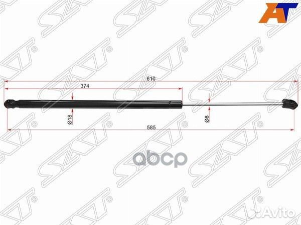 Амортизатор крышки багажника opel astra J 09- S