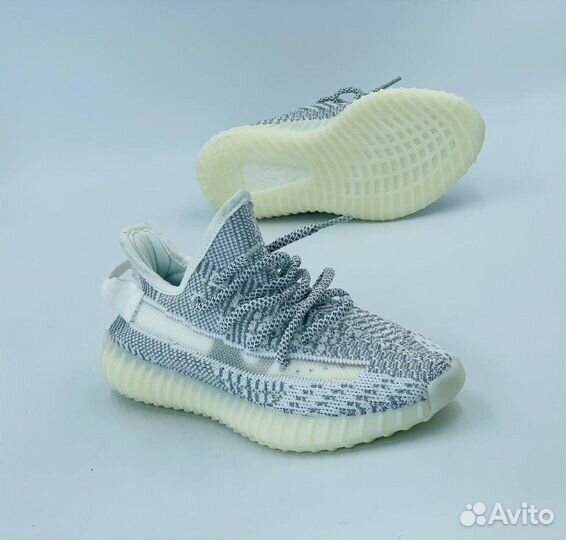 Adidas yeezy boost 350 детские серые разм. 28