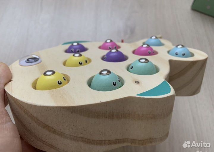 Новая рыбалка рыбка деревянная игрушка