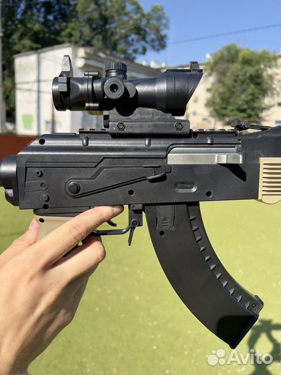 Автомат ак-74 орбизный + двигающийся затвор