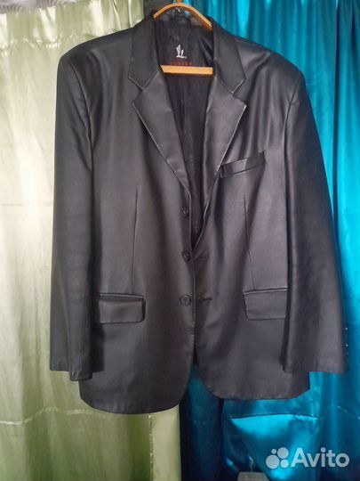 Верхняя одежда мужской пиджак кожа