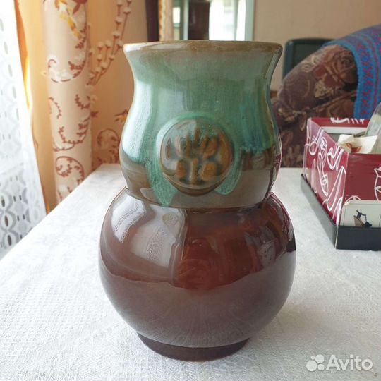 Ваза для цветов глиняная