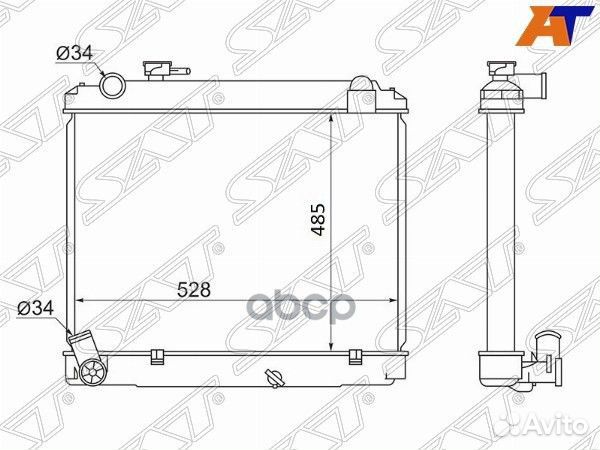 Радиатор Toyota Dyna 95-99 / ToyoAce 95-99 TY0061