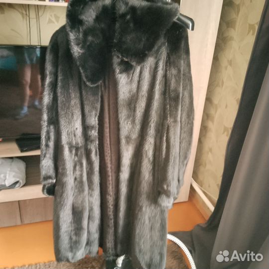 Шуба норковая 48 50 черная