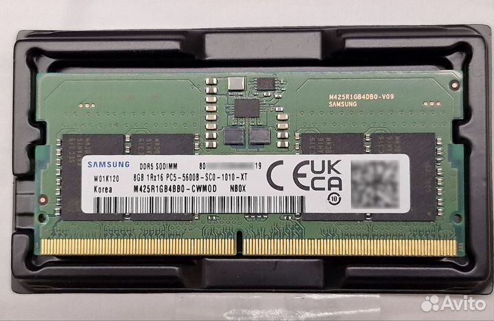 Оперативная память Samsung DDR5 5600MHz sodimm 16G