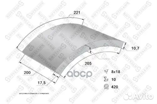 Накладки торм.с заклепк.stdувел.ресурс 19094