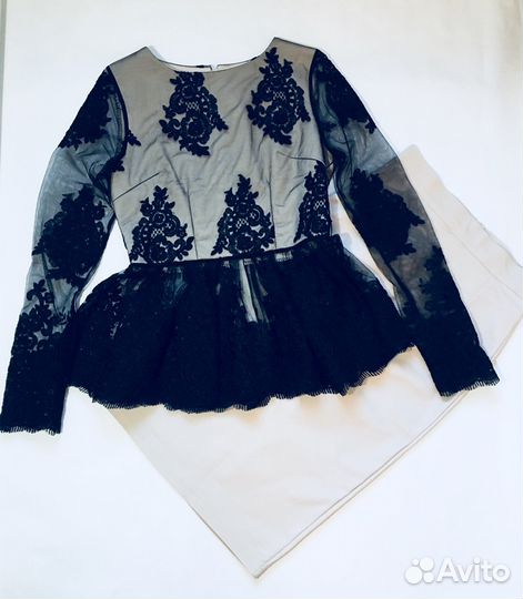 Костюм юбка/блузка Дольче габана баска/кружево