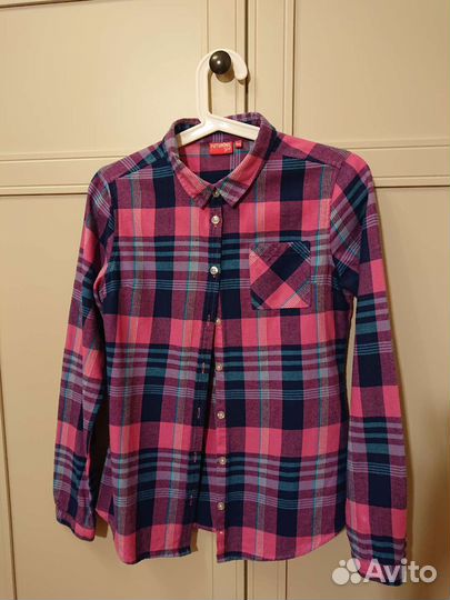 Рубашка фланелевая, рост 164, на 42 размер