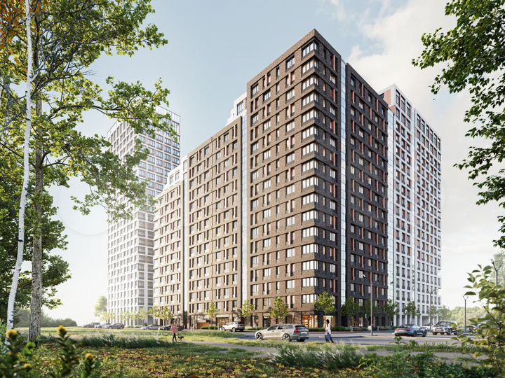 2-к. квартира, 47,6 м², 15/17 эт.