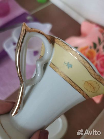 Кружка с блюдцем