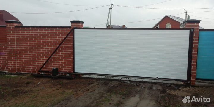 Ворота с автоматикой Алютех