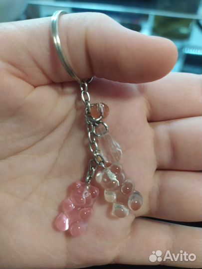 Брелок для ключей,ожерелье,серьги,всё ручнойработы