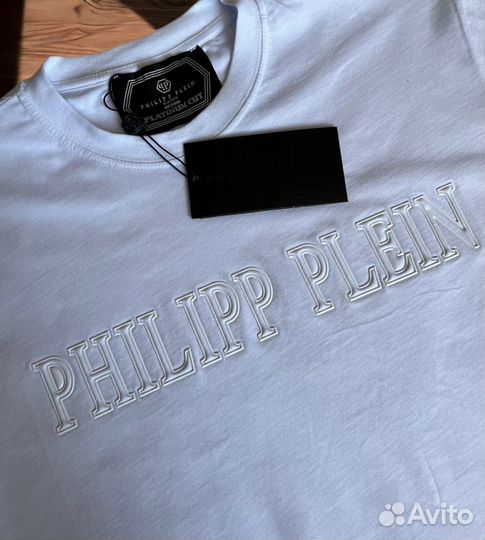 Футболка мужская philipp plein белая новая