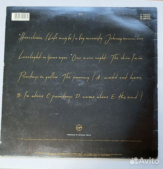 Винил Sandra – Paintings In Yellow 1990г