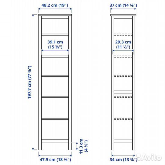 Шкаф витрина IKEA хемнес