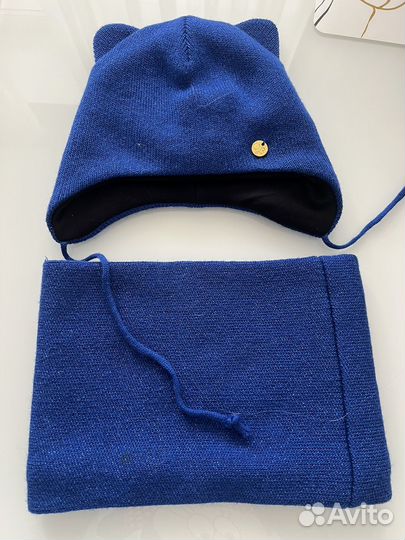 Комплект шапка и снуд для мальчика