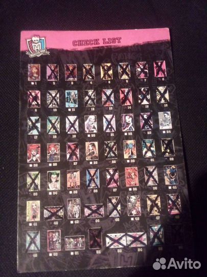 Журналы и карточки монстер хай