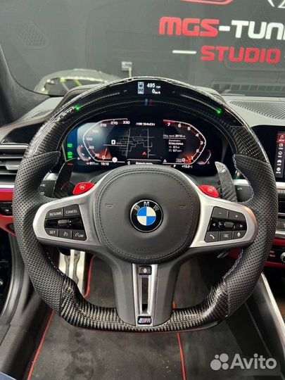 Руль M-Performance карбон дисплей BMW 3 серия G20