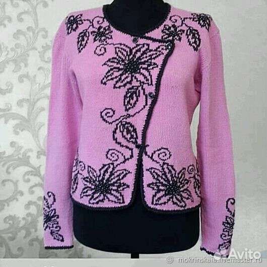 Женский жакет вязаный