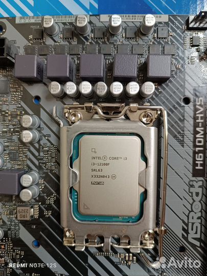 Новая игровая связка I3 12100f + H610 LGA 1700