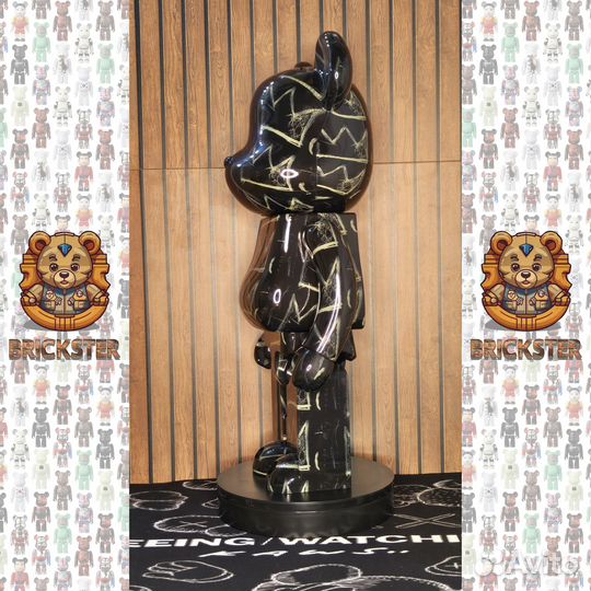 Bearbrick Jean-Michel Basquiat Crown 1000% 70см