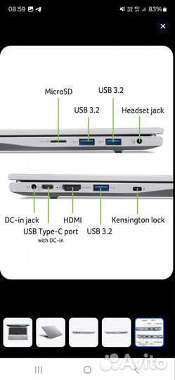 Ноутбук acer aspire lite 14