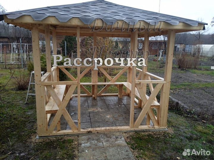 Беседка для дачи D-4-4