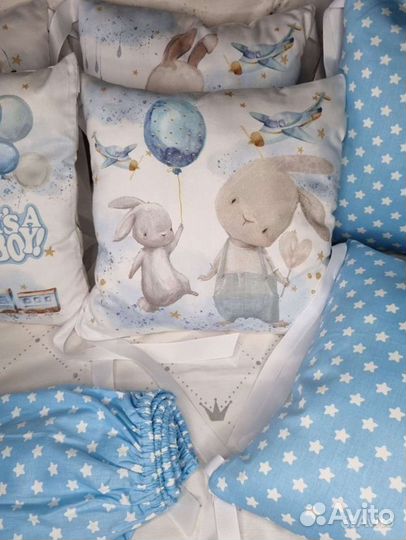 Бортики подушки в детскую кроватку