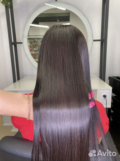 Кератиновое выпрямление волос