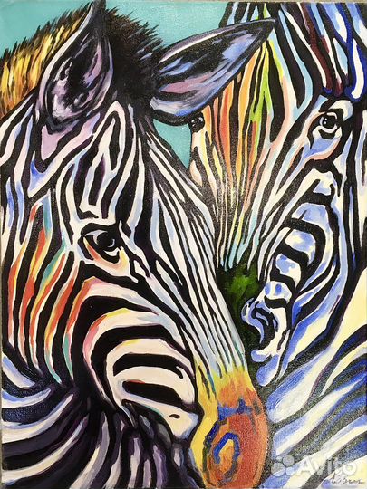 Картина маслом на холсте «Зербы» Живопись