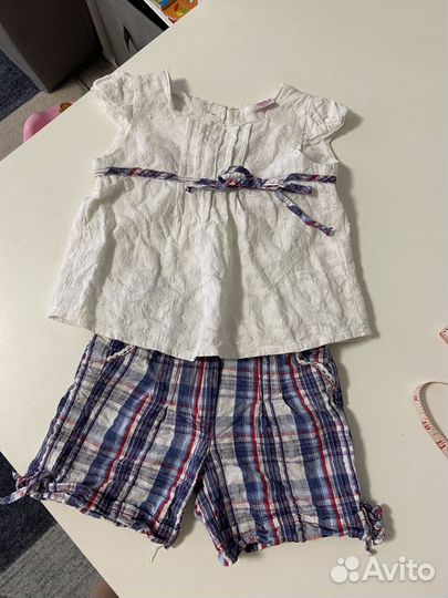 Летняя одежда 80р для девочки платье