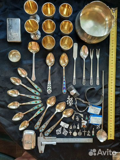 Серебряные подвесы и другое серебро со всего мира