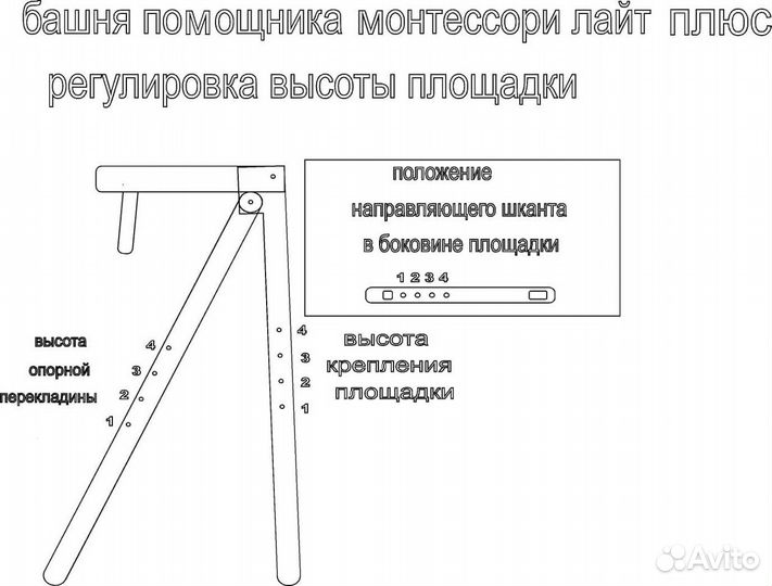 Башня маленького помощника Монтессори лайт