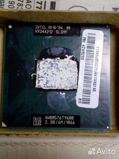 Процессоры ноутбукам intel P8400, T9600, Amd athlo