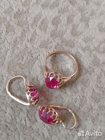 Комплект золото 583 пробы