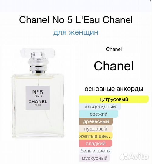 Chanel №5 L’Eau оригинал распив