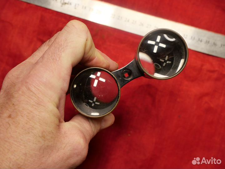 Старинный бинокль emil busch galinett 38 3,5x