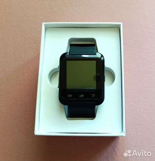 Bluetooth смарт часы U80 / черные / 1,44-дюйма