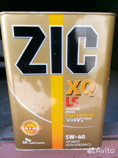Масло моторное ZIC XQ LS 5W-40