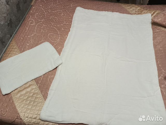 Подушка и одеяло детское в кроватку