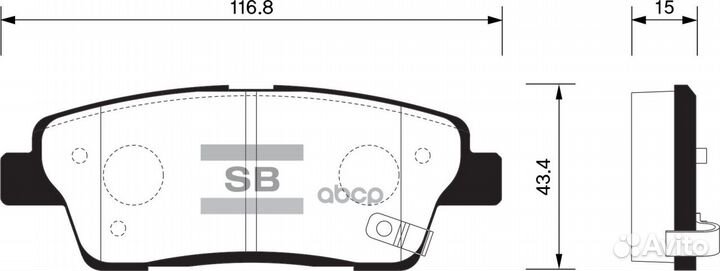 Колодки тормозные SP1546 Sangsin brake