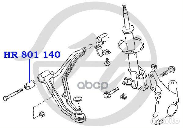 HR 801 140 - nissan сайленблок infiniti, pulsar