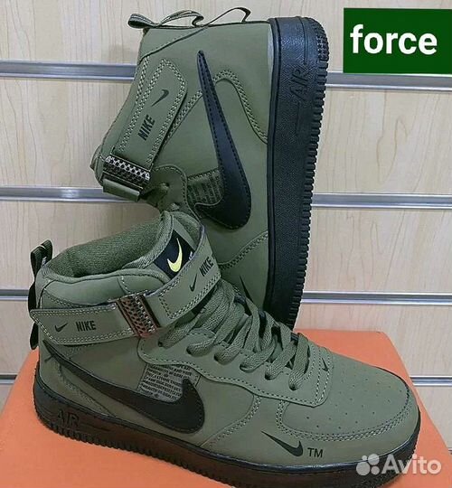 Кроссовки Nike Air Force Yellow Sand Зимние