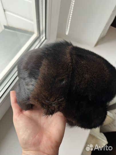 Шапка зимняя норковая женская