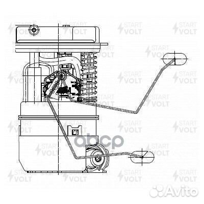 Бензонасос Renault Duster 10- 1.6i 4x4 шт SFM 0